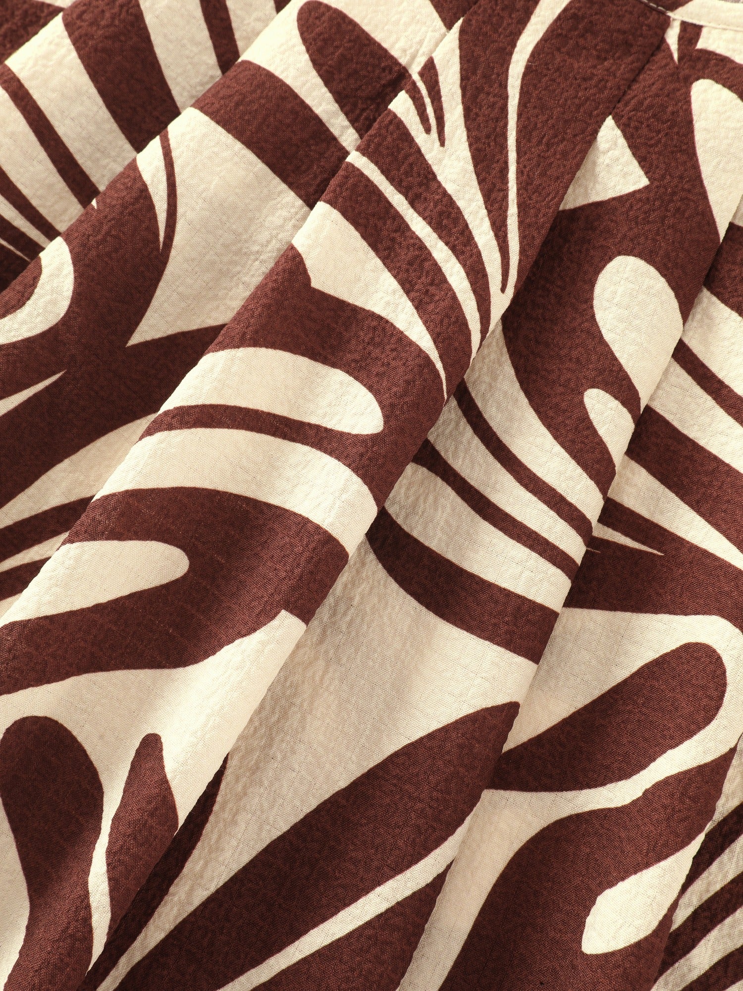 Abstract Print Pleated Tank Top - Image 5