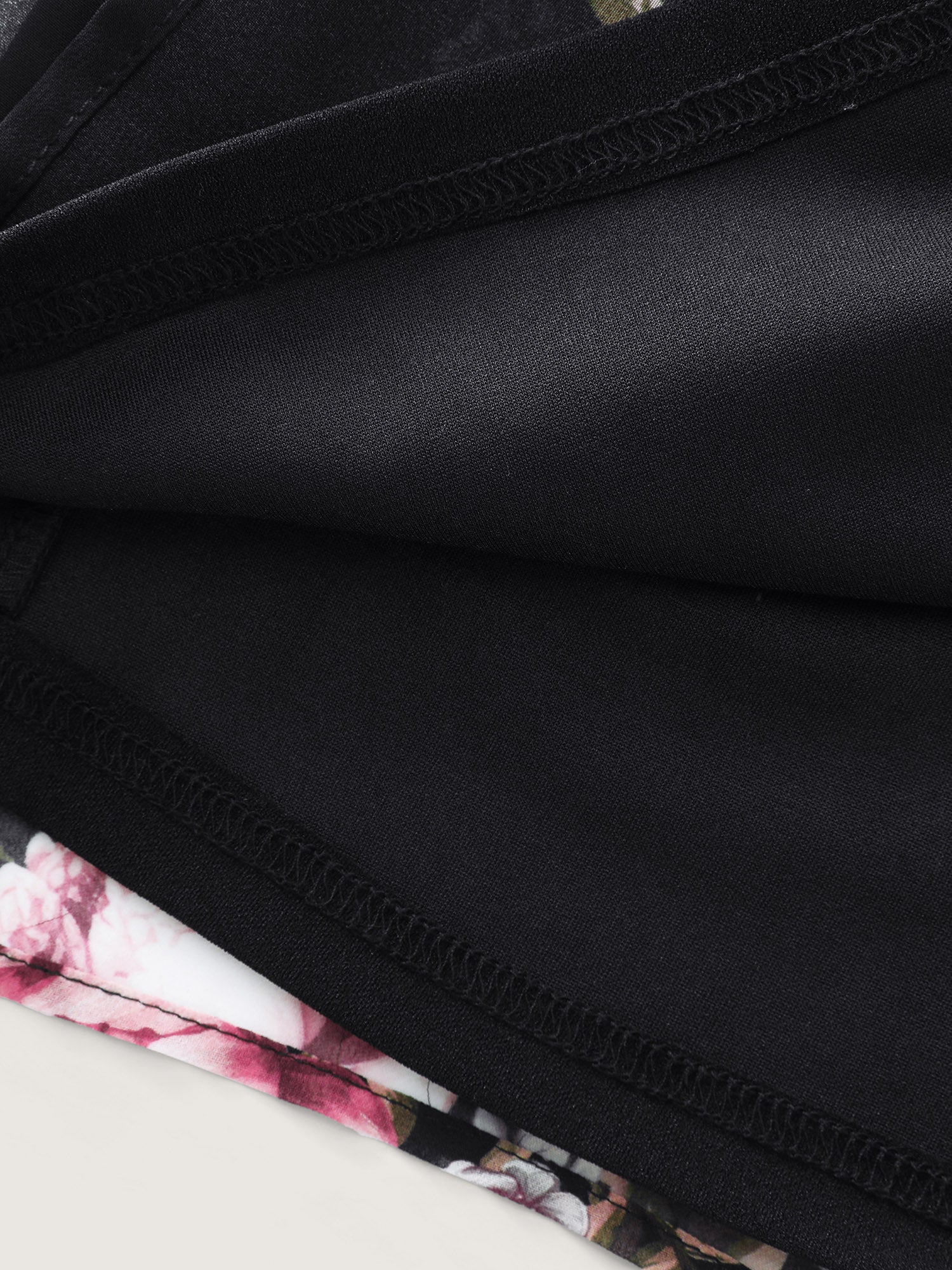 Floral Print Layered Contrast Jumpsuit - Image 7