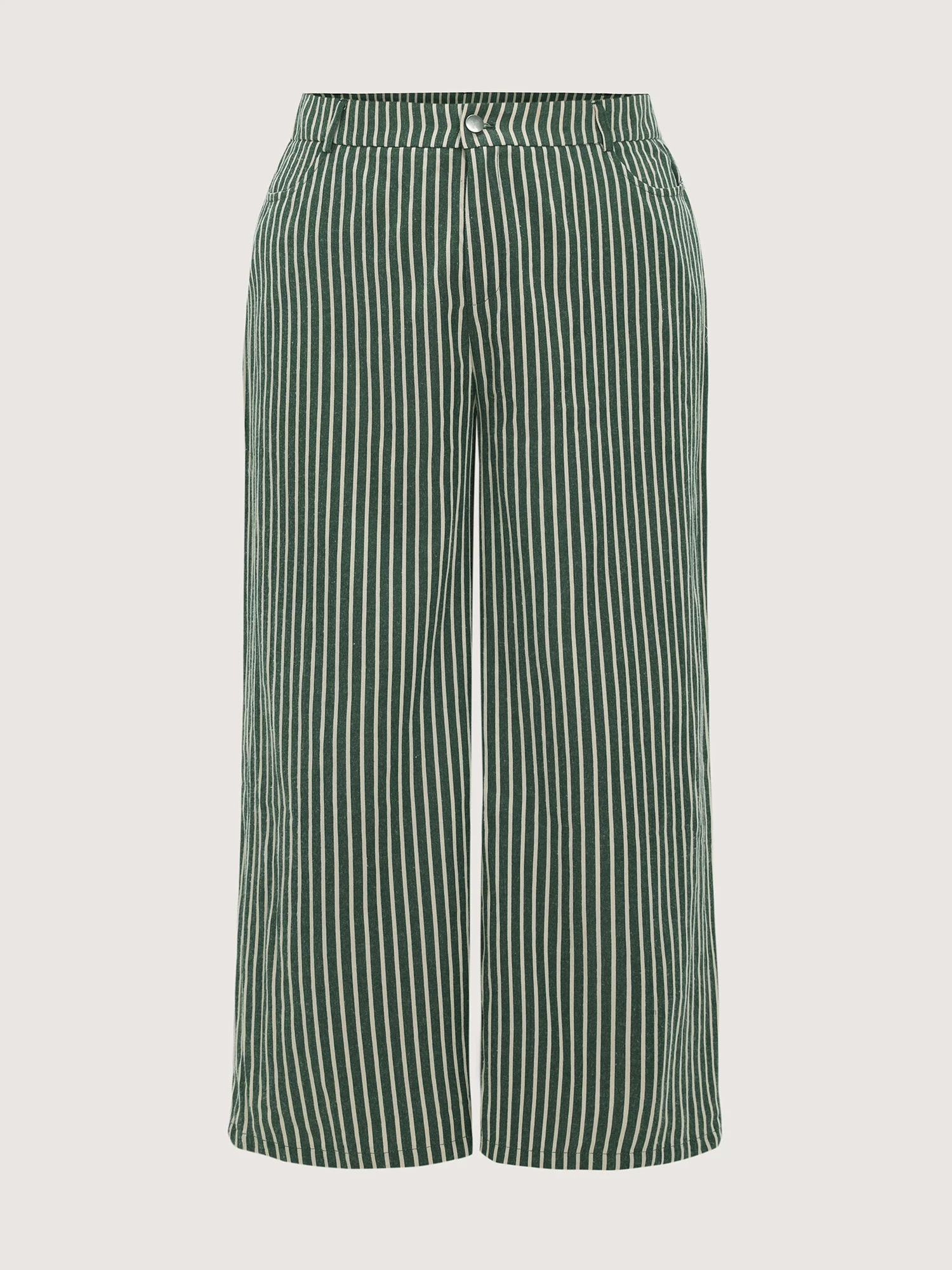 Holiday Striped Print Straight-Leg Pants - Image 7