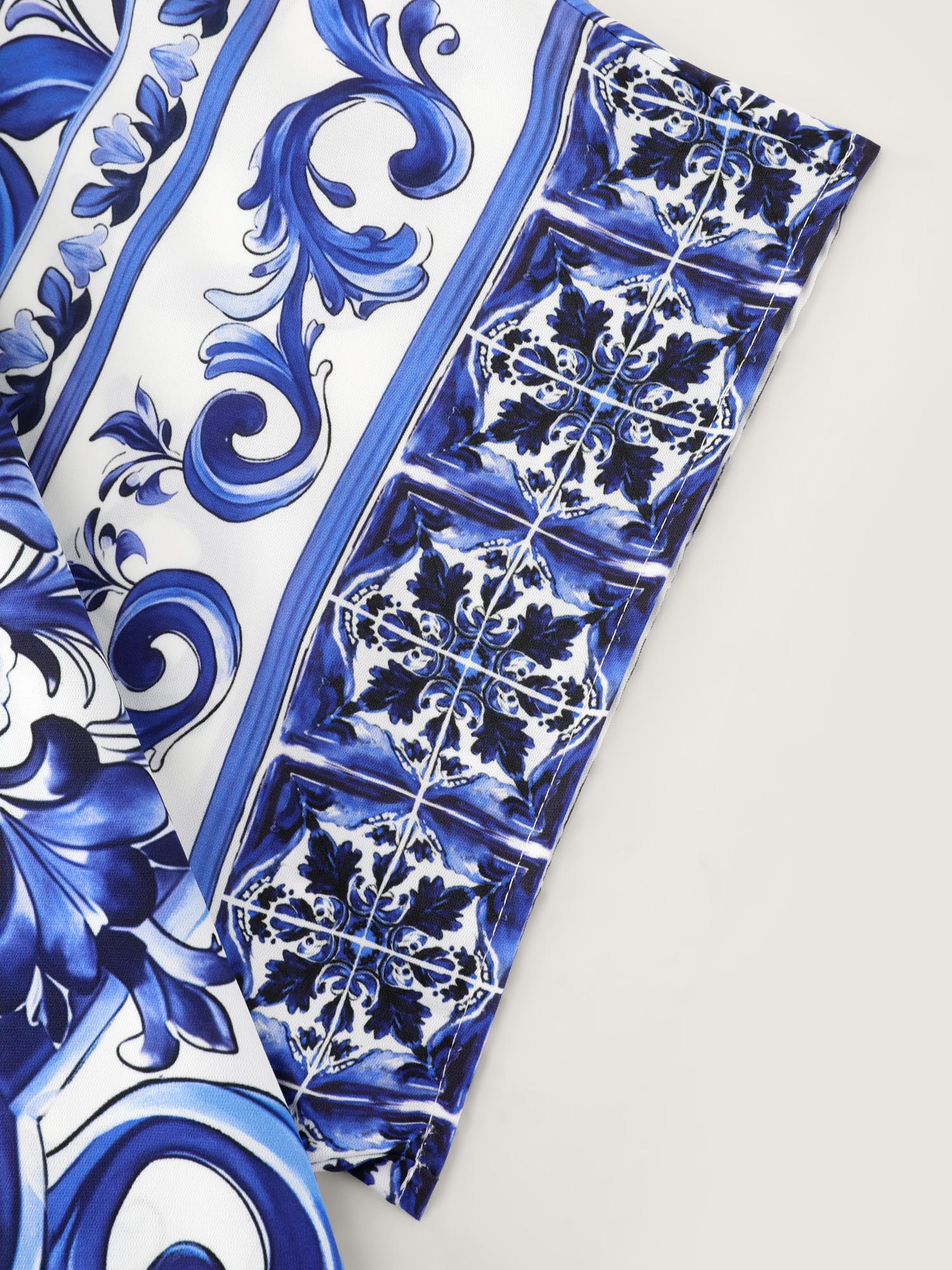 Majolica Print Open-Front Kimono - Image 5