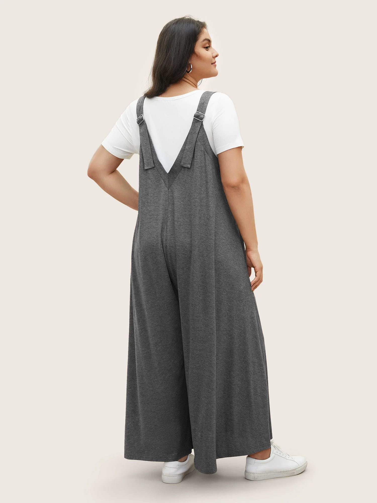 Supersoft Essentials Solid Pocket Adjustable Straps Jumpsuit - Image 10