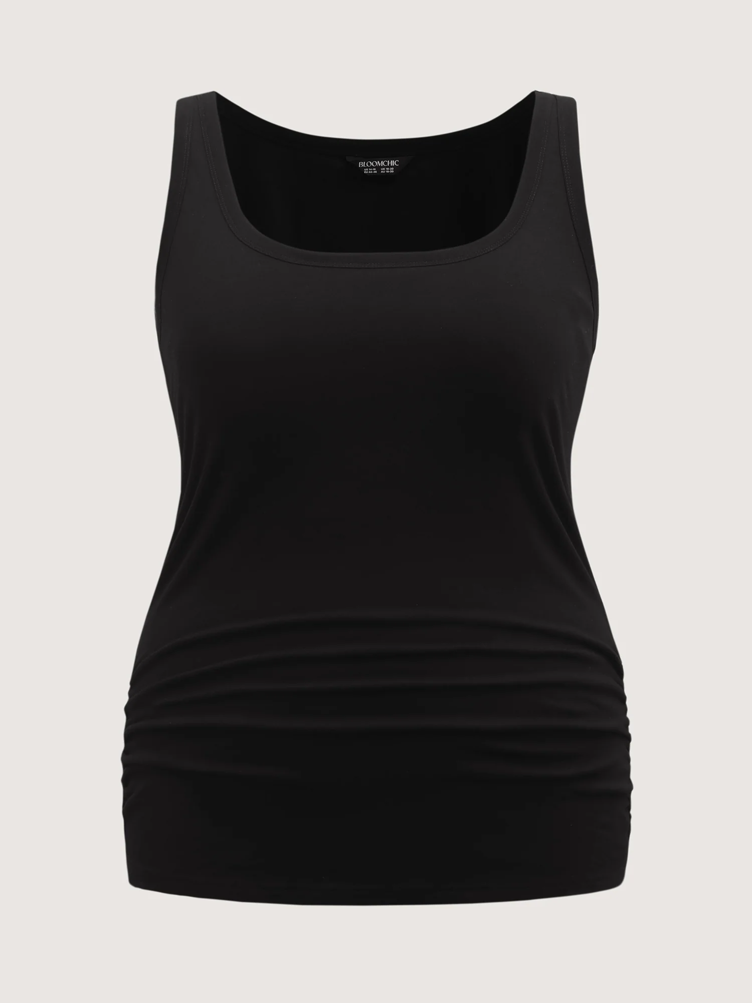 Supportive Bra Pleated Fitted Tank Top - Image 19