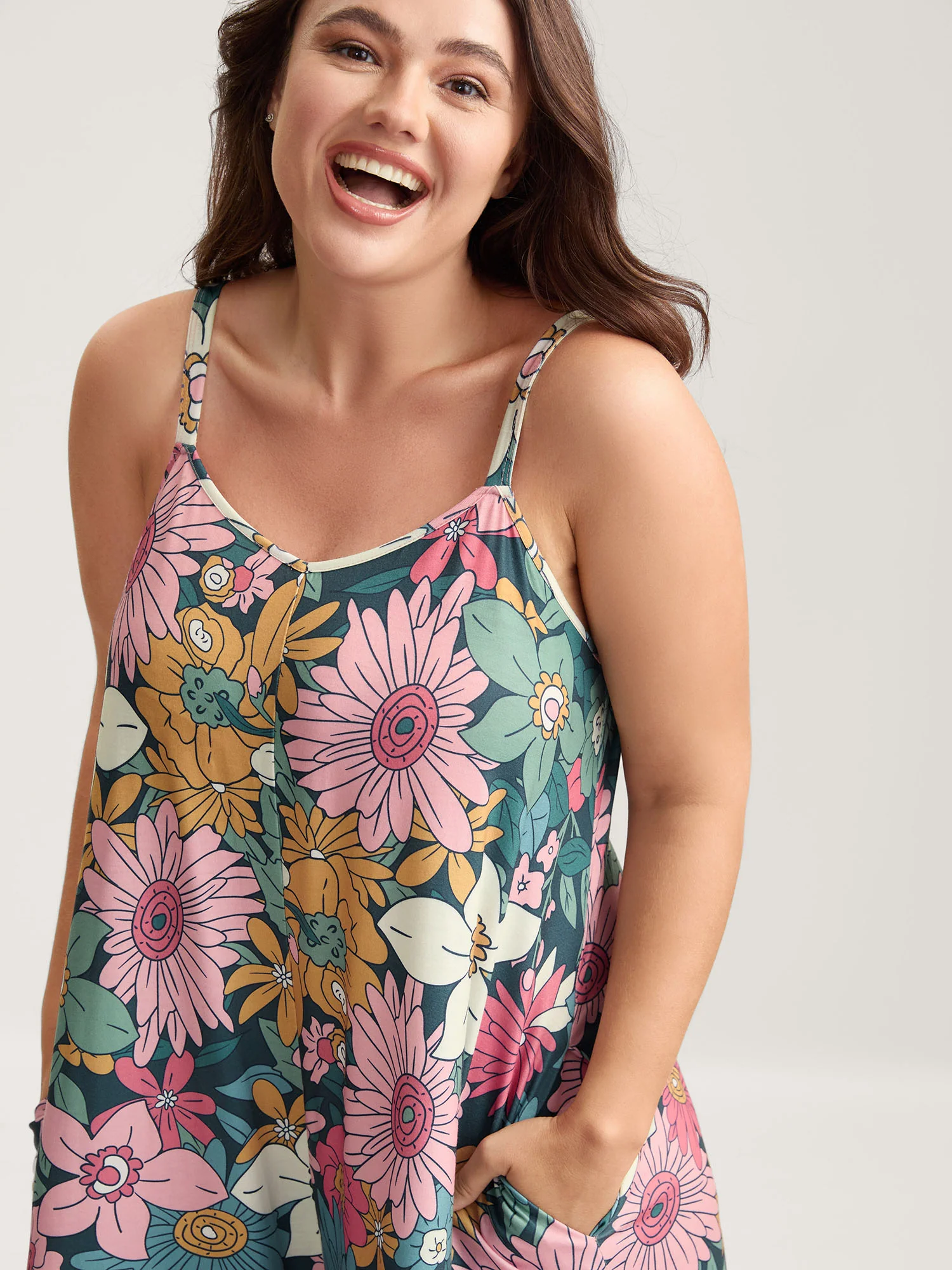 Vivid Groove Stretchy Adjustable Jumpsuit - Image 2